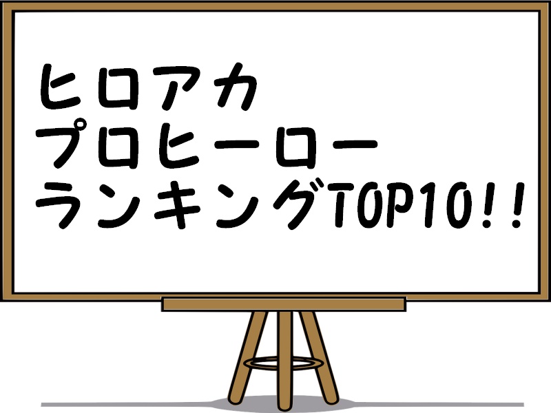 ヒロアカプロヒーローの順位を公開!ランキング3位は誰?